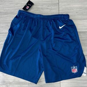 Nike Men's Athletic Shorts in Blue with NFL Logo